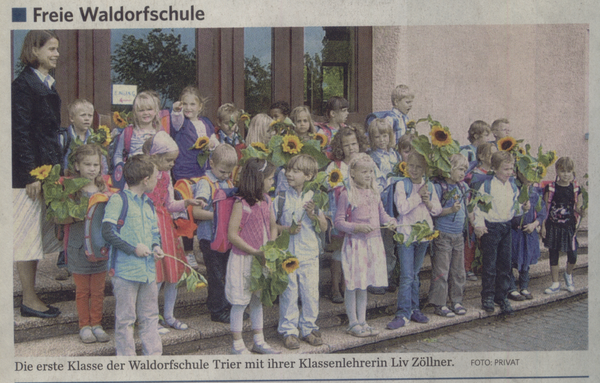 Trierischer Volksfreund, 11.08.2011, Neue erste Klasse